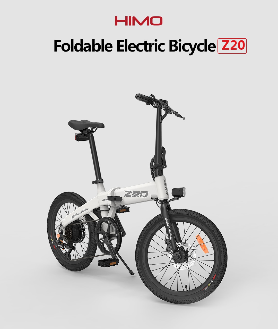 【EU UK STOCK】Himo Z20 Electric Bike Portable Folding e bike Mens Women's outdoor city bicycle CST Tire 10AH Lithium Battery