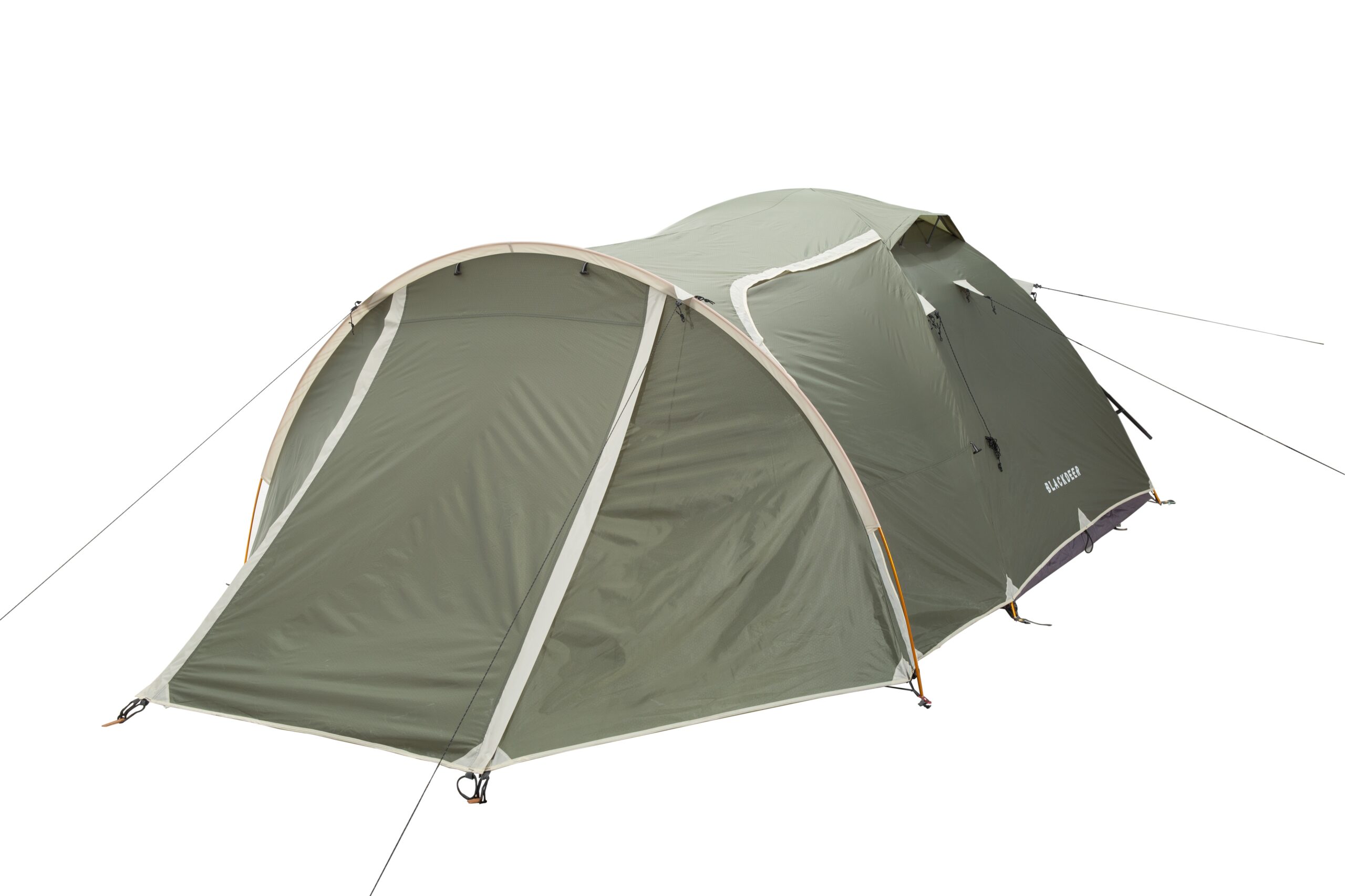 Blackdeer Expedition Camping Tent One Bedroom & One Living Room For 3-4 people 150D Oxford PU3000 mm Hiking Trekking Tent