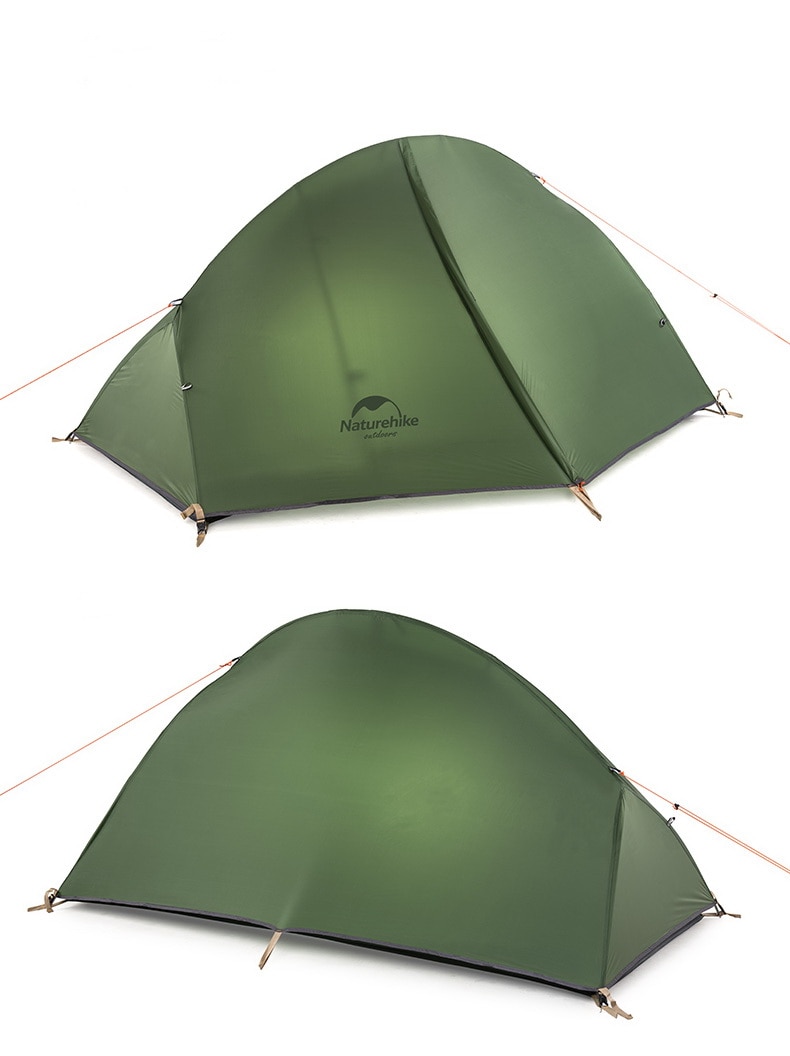 Naturehike Ultralight 1Person Camping Tent Backpacking Trekking Hiking Cycling Single Tents Waterproof PU4000 Green