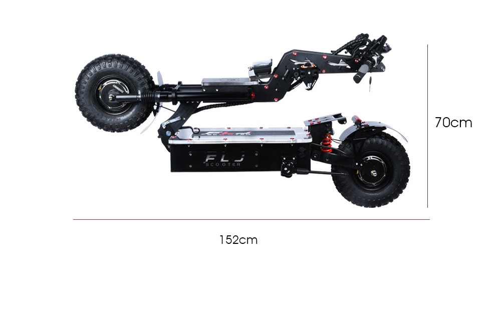 14inch 8000W Electric Scooter 80-300kms Range 60V/72V Dual Motor Newest Design Big Screen Adults Off Road Tire E Scooter