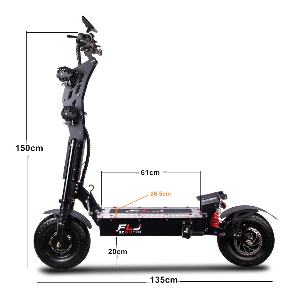 72V 8000W 13inch fat wheels 90-130kms range 90-100km/h speed dual motor E Bike Electric Scooter