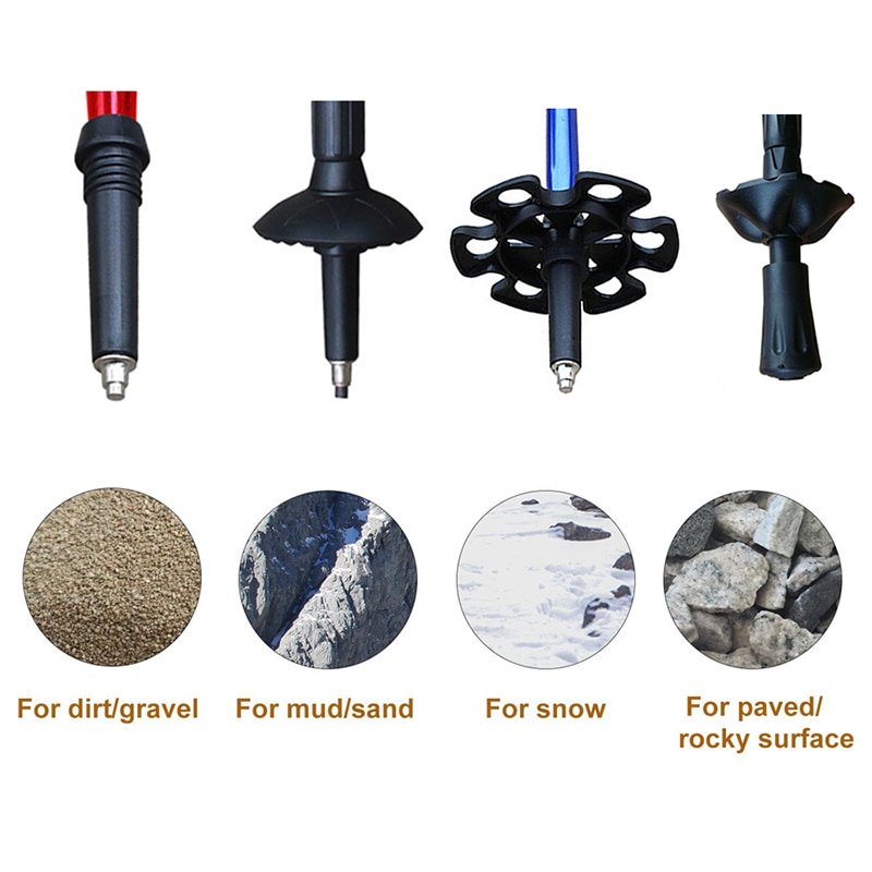 2pcs/lot Removable Plastic Snowflake Basket For Trekking Poles,Walking Sticks,Snow Disk For Hiking Poles Accessories