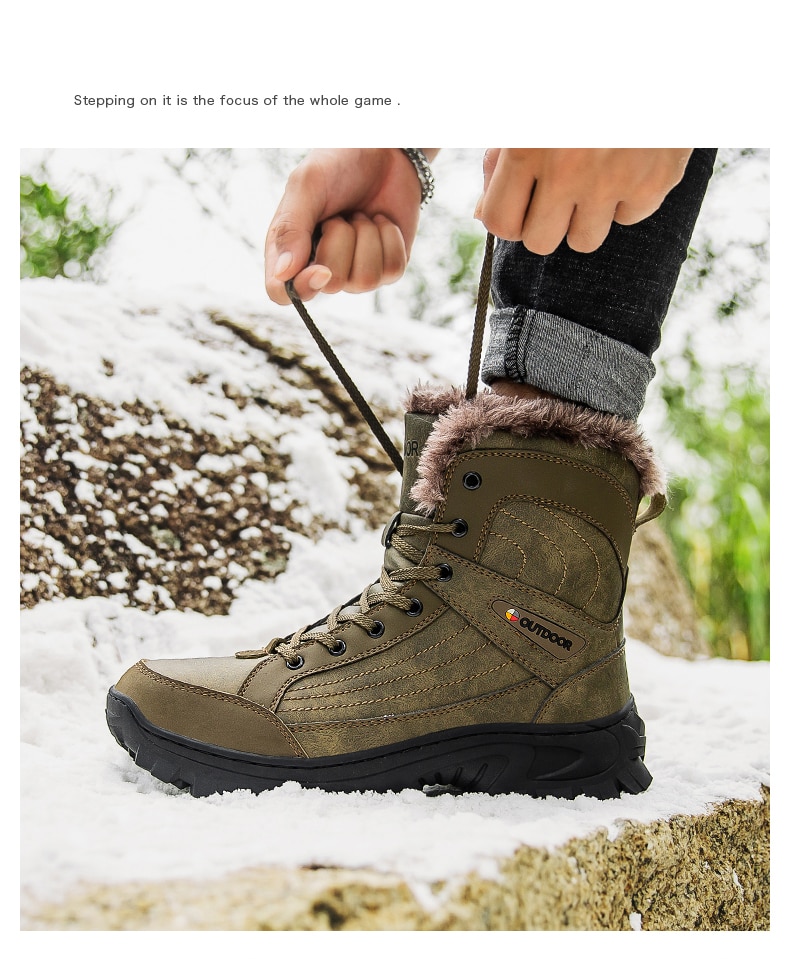 Waterproof Hiking Snow Boots Outdoor Hiking Footwear