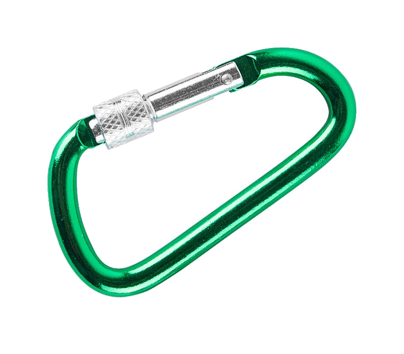 4 Size Aluminum Snap Carabiner D-Ring Key Chain Clip Keychain Hiking Camp Mountaineering Hook Climbing Accessories GYH