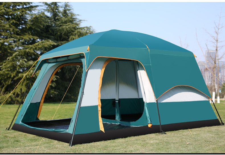 Tent Dual-layer 6/8/10/12 Person Ultra-large Family Camping