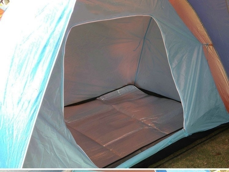 5-8 Person Big Camping Tent Waterproof Double Layer Two Bedrooms Travel Tent for Family Party Travel Fishing 420x220x175cm