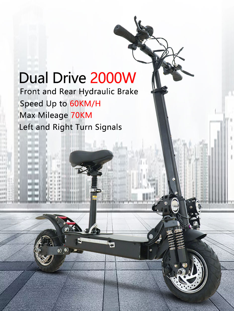 Jueshuai X700 Electric Scooter for Adults 48V 52V 2000W