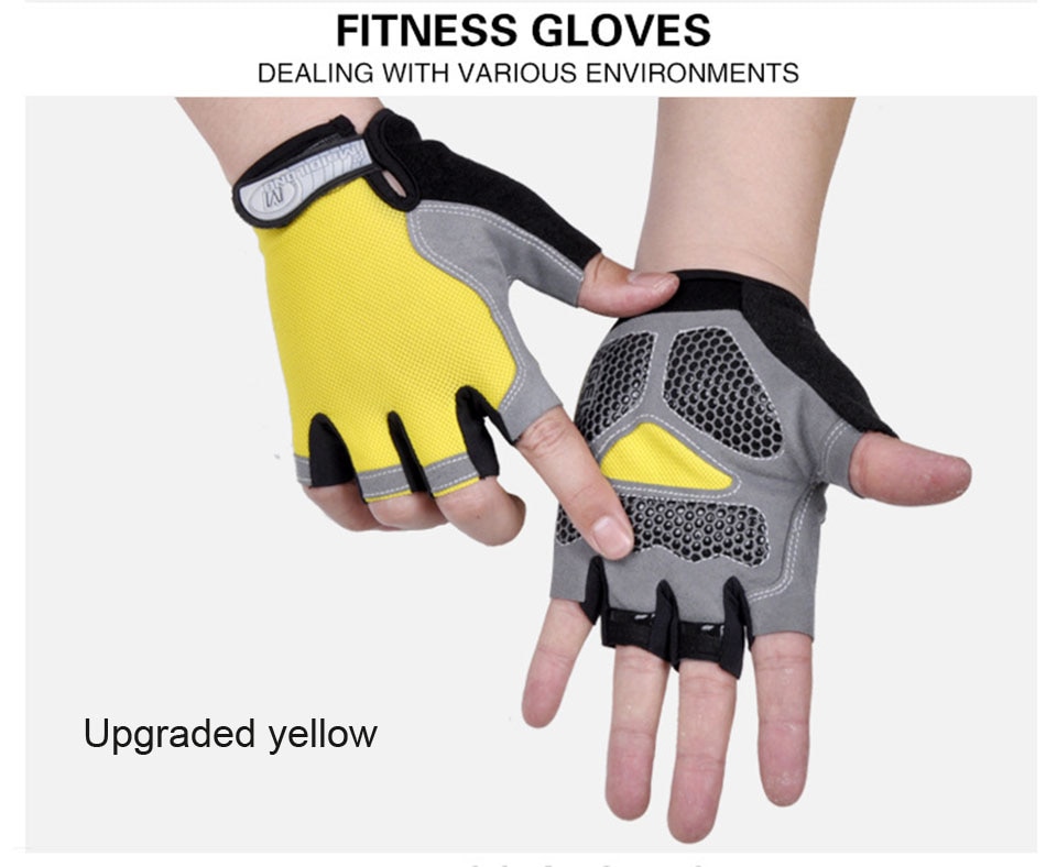 New Best Fishing Gloves Outdoor Sports Sun Protection Half Finger Gloves Fitness Non-Slip Breathable Riding Fishing Gloves