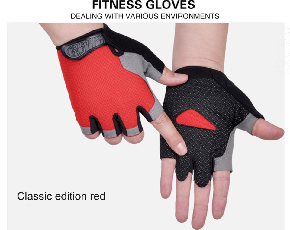 New Best Fishing Gloves Outdoor Sports Sun Protection Half Finger Gloves Fitness Non-Slip Breathable Riding Fishing Gloves