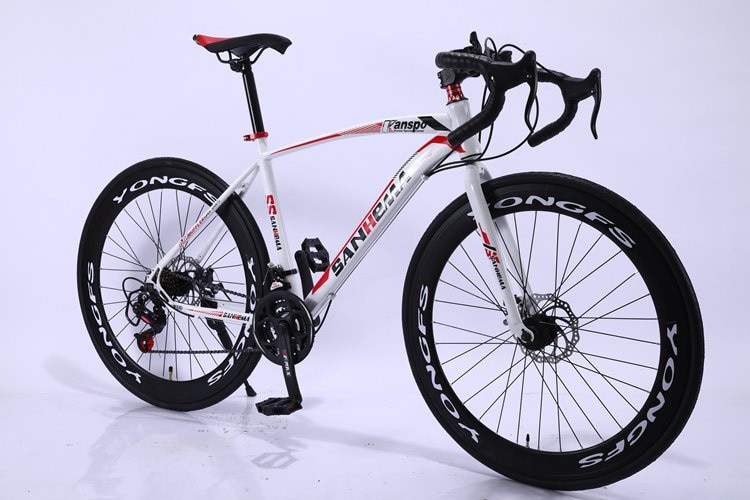 26 Inch 60mm Wheel Road Bike Bicycle Urban 21 Speed Mountain Variable Speed Double Disc Brake Bicycles MTB Bikes Outside Cycling