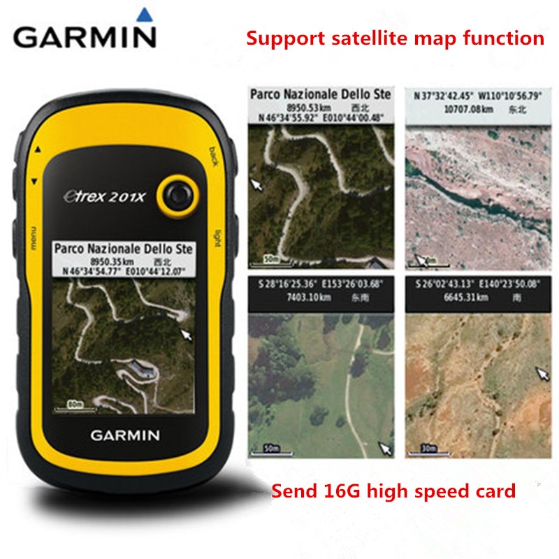 100% Original Garmin eTrex 201X Outdoor Handheld GPS Navigator Coordinate Position Indicator Acre Measure etrex 201x unit 221X