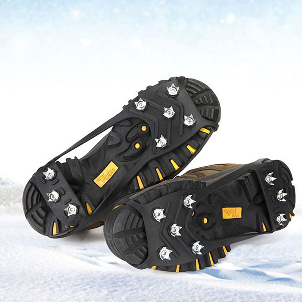 8 Teeth Non-slip Claw Snow Ice Climbing Shoe Spikes Toothed Crampon Shoes Boots Cover For Outdoor Sports Skiing Walking Hiking