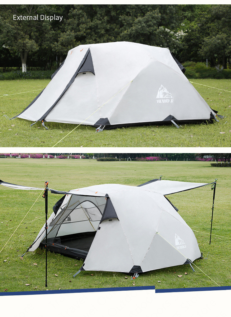 Outdoor Winter Camping Tent 2 Persons Double Layer