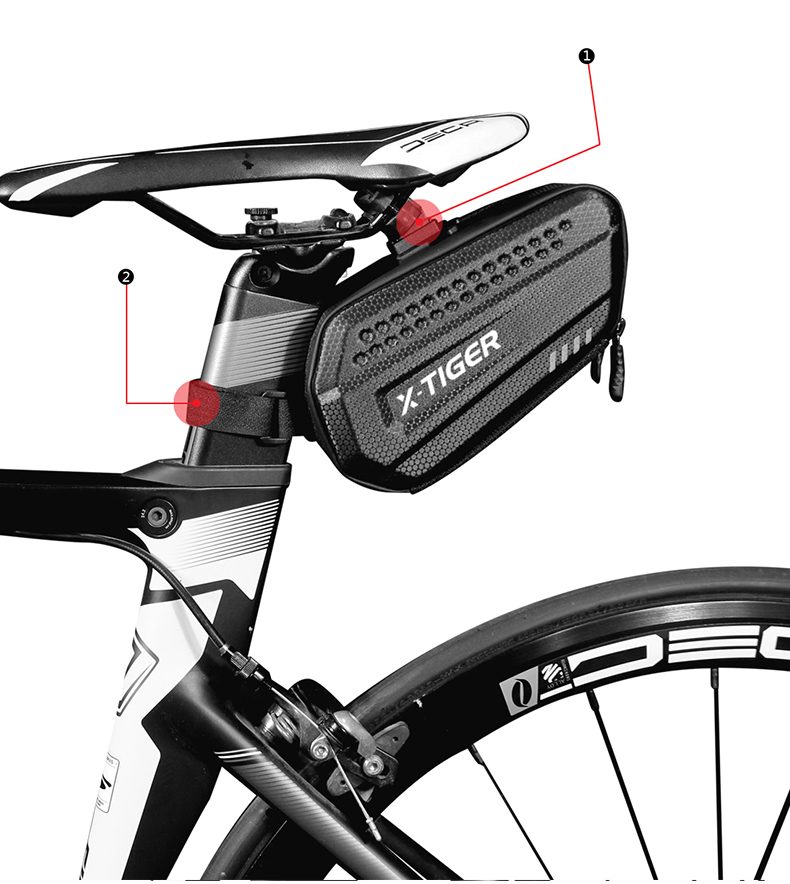 X-TIGER Waterproof Bicycle Saddlebag Rear Large Capacity