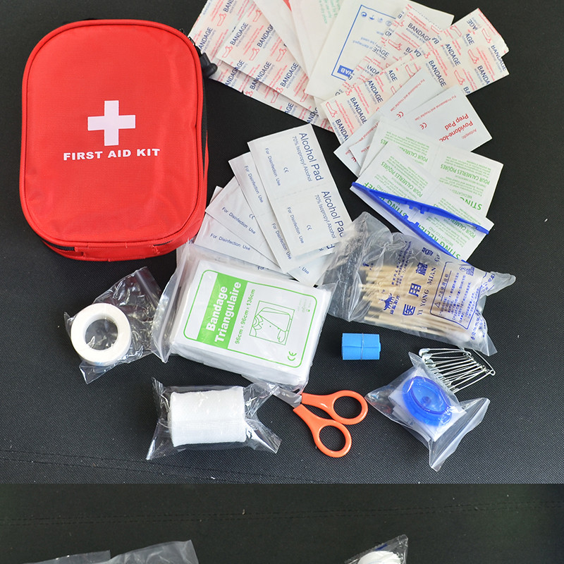 120pcs/pack Safe Camping Hiking Car First Aid Kit Medical Emergency Kit Treatment Pack Outdoor Wilderness Survival