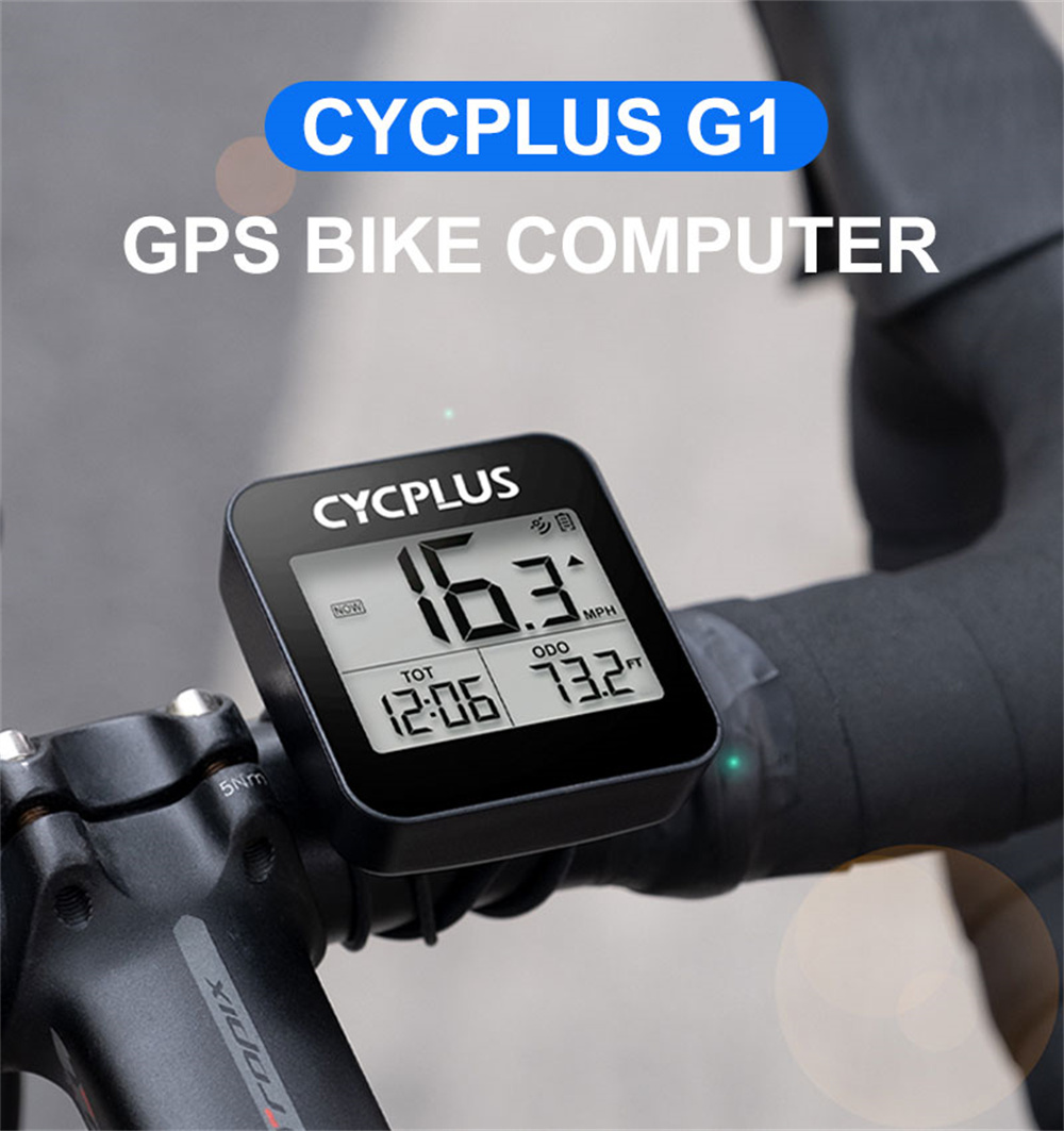 CYCPLUS G1 Wireless GPS Bicycle Computer Cycling Speedometer Odometer Stopwatch Waterproof Bike Accessories