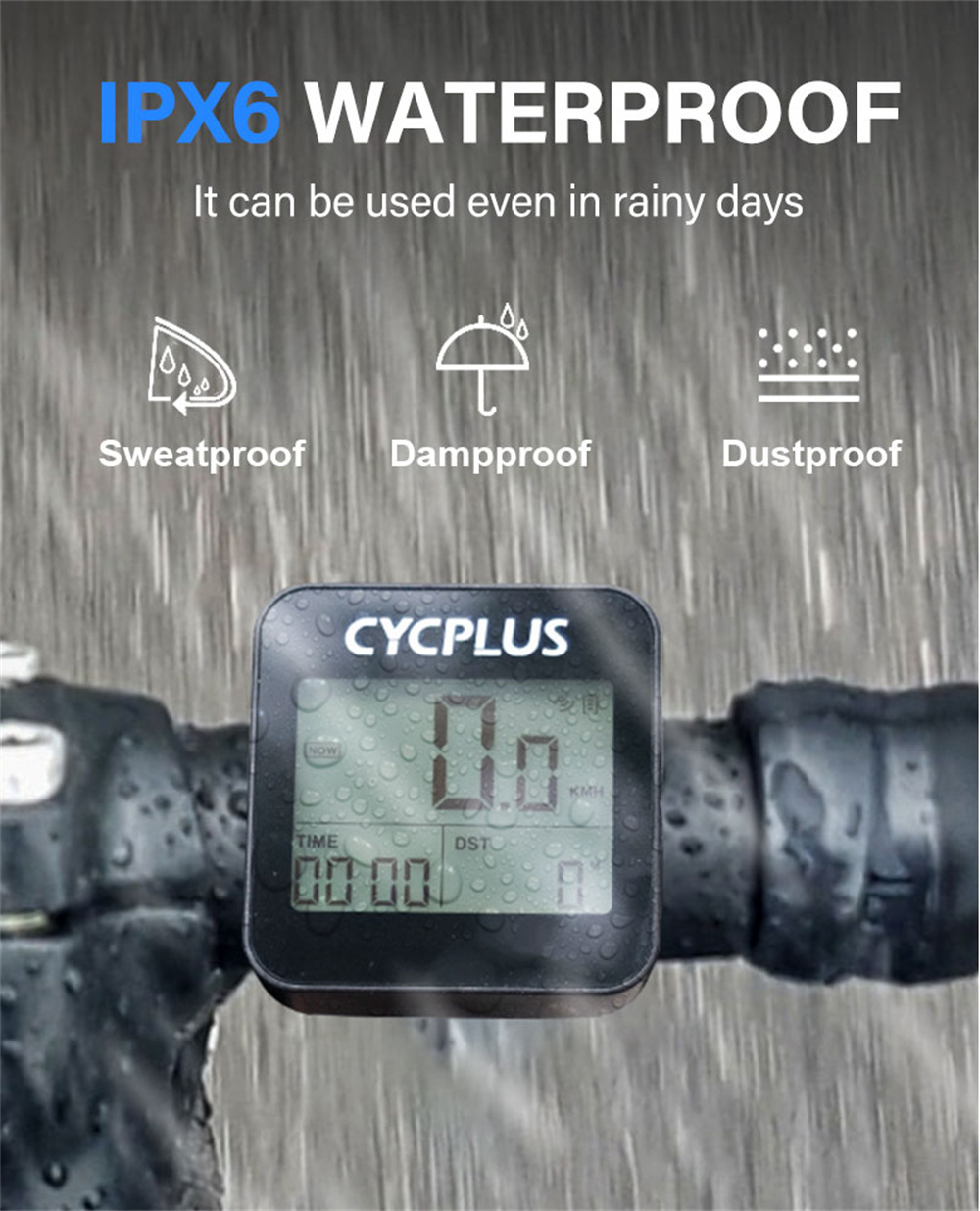 CYCPLUS G1 Wireless GPS Bicycle Computer Cycling Speedometer Odometer Stopwatch Waterproof Bike Accessories