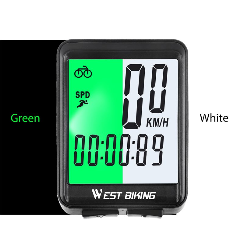 WEST BIKING Bicycle Cycling Computer Wireless Wired Waterproof digital Bike Speedometer Odometer with Backlight Bike Stopwatch