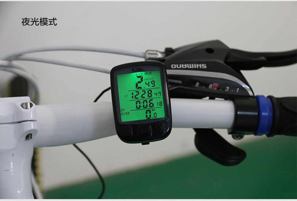 2.8" Bicycle Computer Wireless Wired Bike Computer Rainproof Speedometer Odometer Stopwatch for Cycling Accessories 2.0'' option