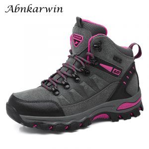 Women's Winter Hiking Shoes Real Leather Non-Slip