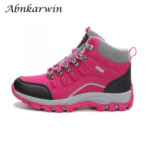 Women's Winter Hiking Shoes Real Leather Non-Slip
