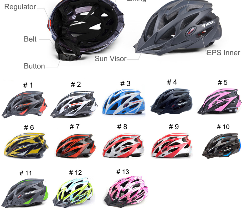 MOON Cycling Ultralight Helmet In-mold MTB