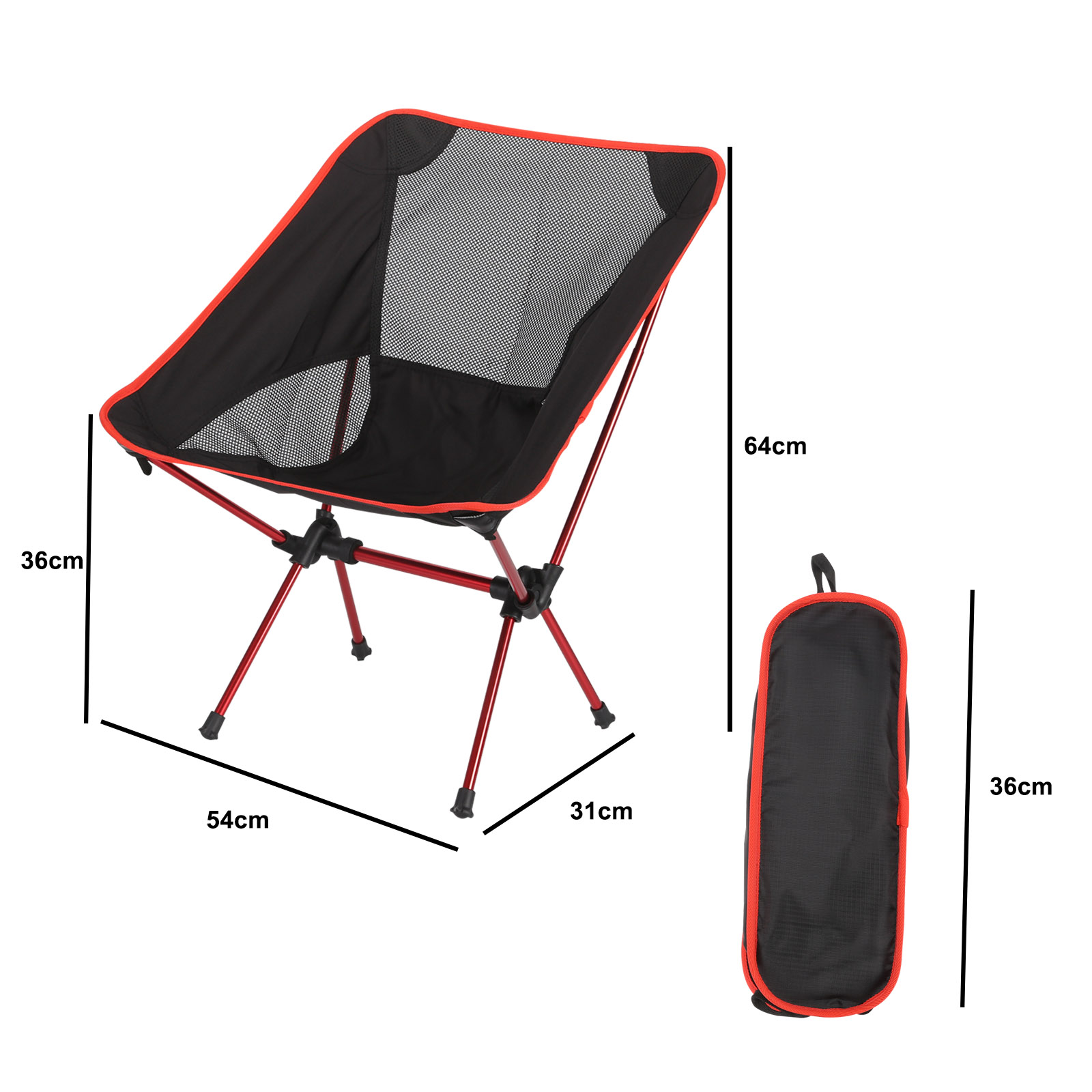 Ultralight Detachable Moon Chair Lightweight Folding