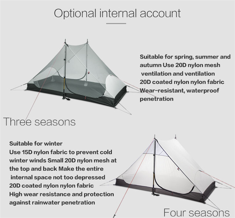 Outdoor Ultralight Camping Tent LanShan 2 3F UL GEAR