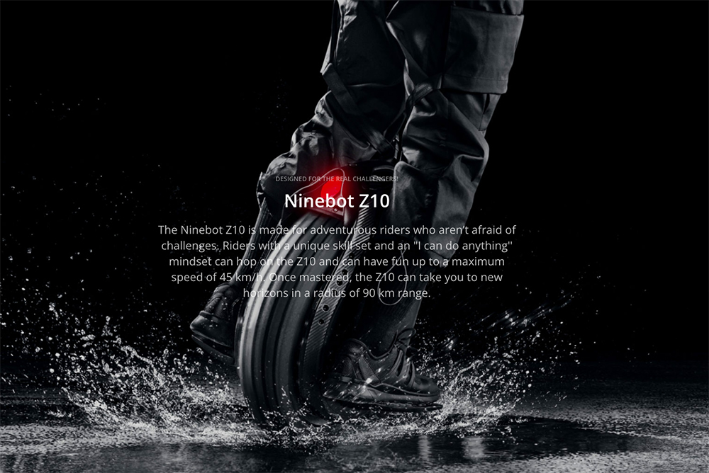 Preorder 2022 Newest Ninebot Z6 1200W 35km/h 530Wh 18inch Monocycle Electric Unicycle EUC