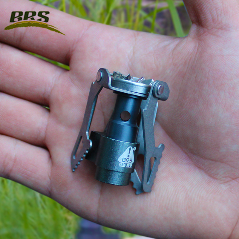 BRS-3000T Mini Titanium Camping Gas Stove Camp Tourism and Camping Cooking Supplies Survival Stove for a Tent Outdoor Gas Heater