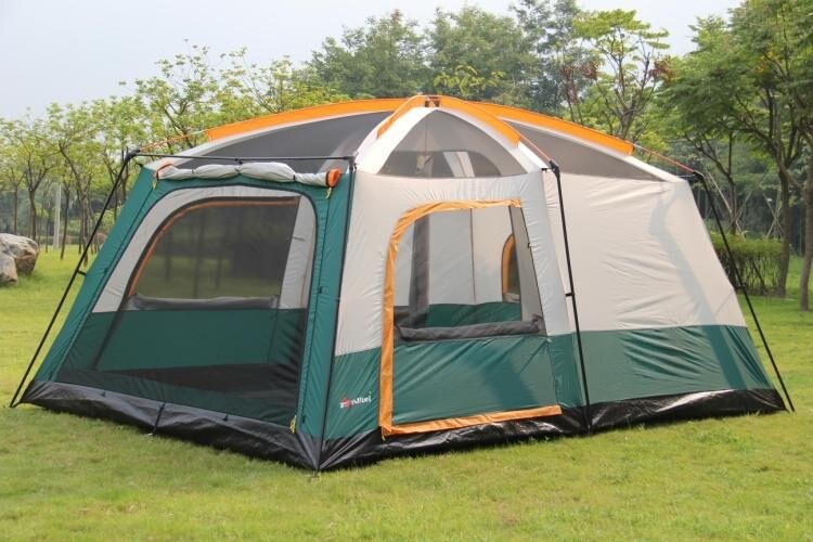 Large Family Camping Tent 6 - 12 Person Double Layer